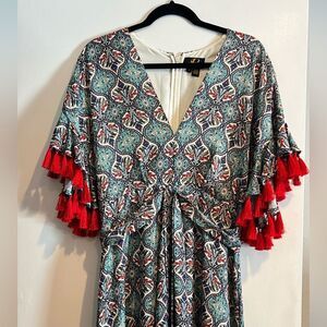 Anthropologie Sachin & Babi Tasseled Maxi Dress